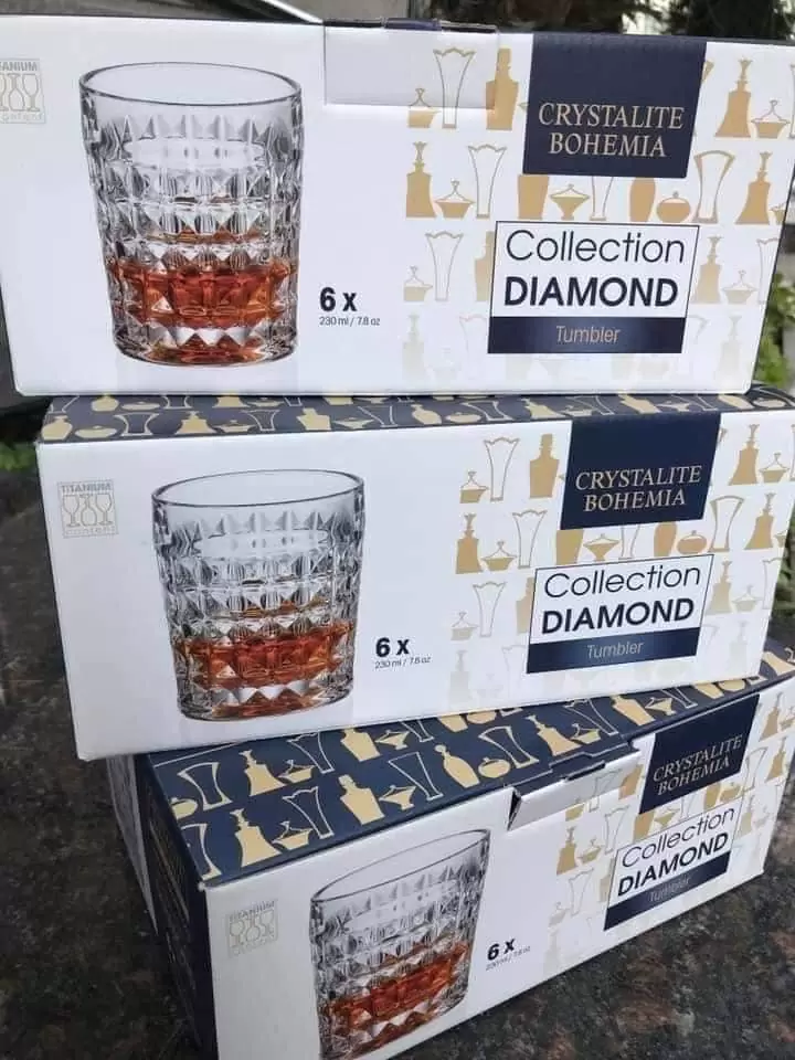 Bộ 6 Cốc Bohemia Diamond (Đỉnh Cao Của Pha Lê Cao Cấp) | SieuThiDuc76.vn